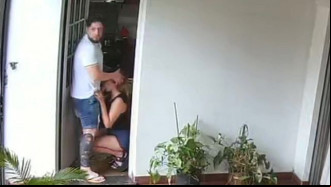 Cunhada flagrada por câmera de segurança
